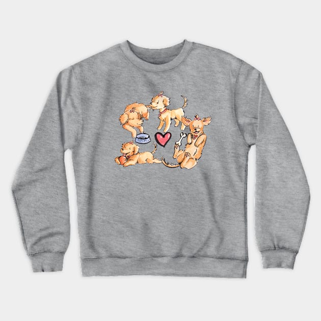 Puppies! Crewneck Sweatshirt by srw110